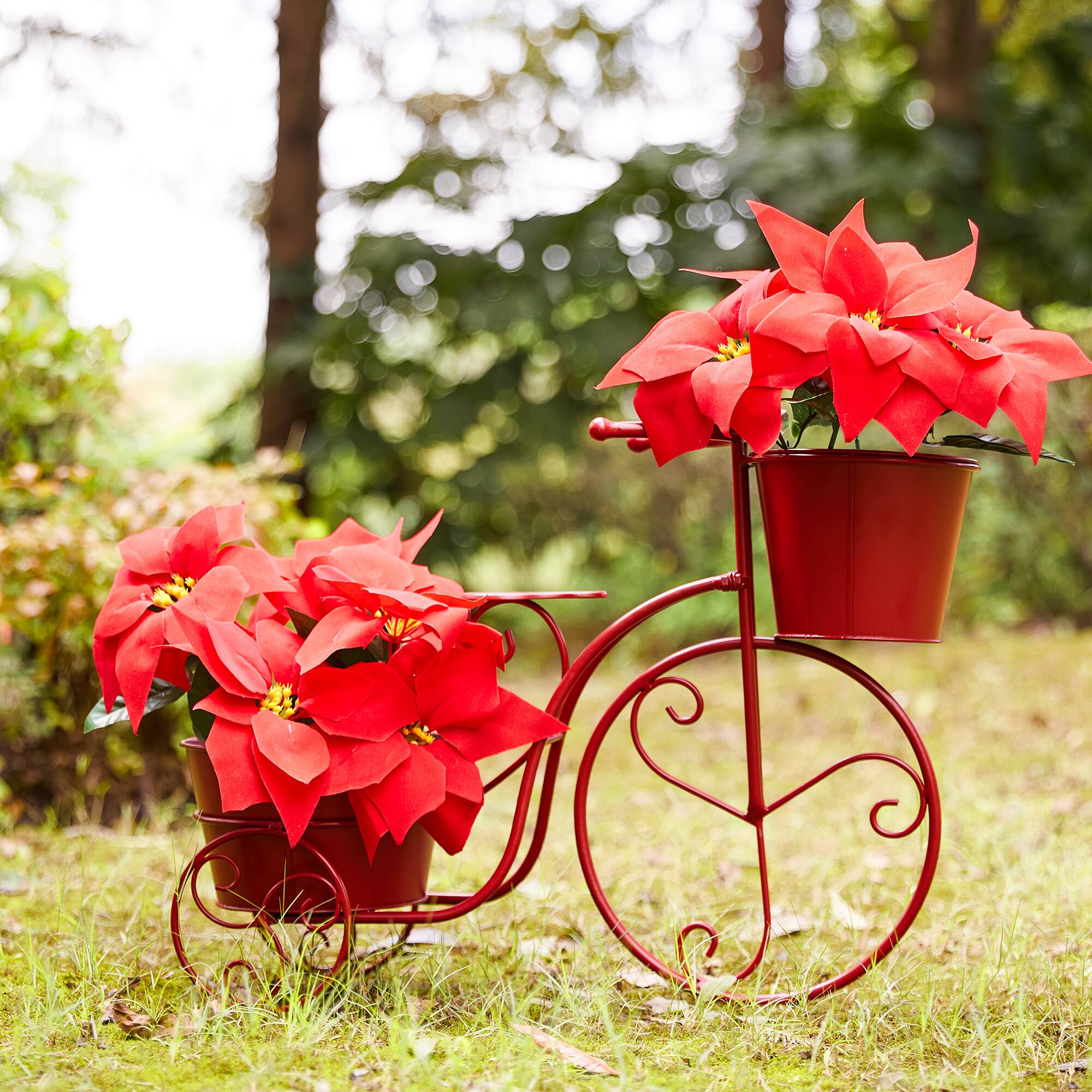 Glitzhome® 21.5'' Metal Bicycle Plant Stand